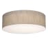 AFX Anton 3 Light 15" Wide Flush Mount Drum Ceiling Fixture Jute