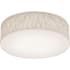 AFX Anton 20" Wide Flush Mount Drum Ceiling Fixture Jute