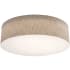 AFX Anton 30" Wide LED Flush Mount Drum Ceiling Fixture Jute / White
