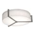 AFX Apex 3 Light 17" Wide Flush Mount Drum Ceiling Fixture Weathered Grey
