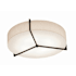 AFX Apex 22" Wide Flush Mount Drum Ceiling Fixture Espresso