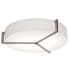 AFX Apex 3 Light 22" Wide Flush Mount Drum Ceiling Fixture Weathered Grey