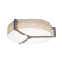 AFX Apex 28" Wide LED Flush Mount Drum Ceiling Fixture Weathered Grey / Jute / White