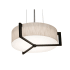 AFX Apex 2 Light 15" Wide Suspension Pendant with Laminated Shade Espresso