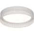 AFX Ash Single Light 12" Wide Integrated LED Flush Mount Drum Ceiling Fixture White