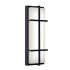 AFX August 20" Tall LED Outdoor Wall Sconce with White Acrylic Shade Black / White