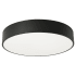 AFX Bailey 24" Wide LED Flush Mount Drum Ceiling Fixture Black