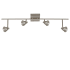 AFX Berlin 4 Light 37" Wide Integrated LED Fixed Rail Linear Ceiling Fixture Satin Nickel