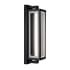 AFX Blake 24" Tall LED Outdoor Wall Sconce with Clear Glass Shade Black