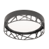 AFX Boon 12" Wide LED Flush Mount Drum Ceiling Fixture - 120 Volt Black