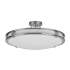 AFX Carlisle 12" Wide LED Semi-Flush Bowl Ceiling Fixture Satin Nickel / White