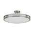 AFX Carlisle 12" Wide LED Semi-Flush Bowl Ceiling Fixture Satin Nickel
