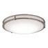 AFX Carlisle 12" Wide LED Flush Mount Bowl Ceiling Fixture Satin Nickel / White