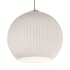 AFX Cleo Single Light 13" Wide Pendant White