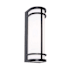 AFX Crain 16" Tall Outdoor Wall Sconce Black