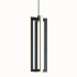AFX Cass 12" Tall LED Mini Pendant Black