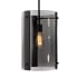 AFX Pendant 10" Wide Mini Pendant with Smoke Glass Shade Black