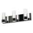 AFX Delphia 3 Light 20" Wide LED Bathroom Vanity Light with Laser-Etched Diffusers Polished Chrome