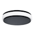 AFX Eris 14" Wide LED Flush Mount Drum Ceiling Fixture Black
