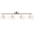 AFX Eva 4 Light 31" Wide LED Fixed Rail Linear Ceiling Fixture Polished Chrome