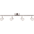 AFX Gage 4 Light 31" Wide LED Fixed Rail Ceiling Fixture Polished Chrome