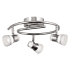 AFX Gage 3 Light 16" Wide LED Fixed Rail Ceiling Fixture Polished Chrome