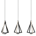 AFX Gianna 36" Wide LED Linear Pendant Black