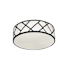 AFX Haven 21" Wide LED Flush Mount Drum Ceiling Fixture Black