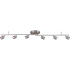 AFX Core 6 Light 55" Long Fixed Rail LED Lighting Kit Satin Nickel