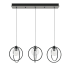 AFX Jamie 3 Light 36" Wide Linear Pendant Black