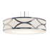 AFX Lake 30" Wide Pendant Painted Nickel / White