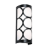 AFX Lake 12" Tall LED Wall Sconce with White Acrylic Shade Black / White