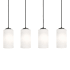 AFX Leo 4 Light 36" Wide Linear Pendant Black