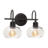 AFX Laney 2 Light 15" Wide Vanity Light Black