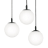 AFX Loretto 3 Light 18" Wide Multi Light Pendant Black