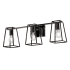 AFX Lynn 3 Light 24" Wide Bathroom Vanity Light Black