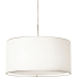 AFX Mae 3 Light 20" Wide Pendant Satin Nickel / Linen White