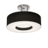 AFX Montclair 2 Light 13" Wide Semi-flush Drum Ceiling Fixture with Laminated Shade Black