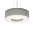 AFX Montclair 2 Light 13" Wide Suspension Pendant with Laminated Shade Satin Nickel