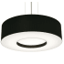 AFX Montclair 3 Light 20" Wide Suspension Pendant with Laminated Shade Satin Nickel