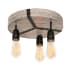 AFX Noah 3 Light 13" Wide Flush Mount Ceiling Fixture Distressed Grey