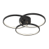 AFX Orion 20" Wide LED Semi-Flush Ceiling Fixture Black