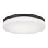 AFX Oscar 14" Wide LED Flush Mount Drum Ceiling Fixture Black