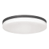 AFX Oscar 19" Wide LED Flush Mount Drum Ceiling Fixture Black