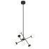 AFX Pearl 6 Light 24" Wide LED Multi Light Pendant Black