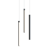 AFX Rosemont 8" Wide LED Multi Light Pendant Black / White