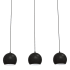AFX Roxy 3 Light 36" Wide Linear Pendant Black