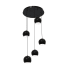AFX Roxy 5 Light 24" Wide Multi Light Pendant Black