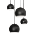 AFX Roxy 4 Light 24" Wide Multi Light Pendant Black