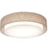 AFX Sanibel 3 Light 24" Wide Flush Mount Drum Ceiling Fixture Jute